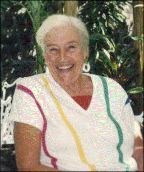 Peggy enjoys her restaurant, "Caribbean Confections", in Nevis